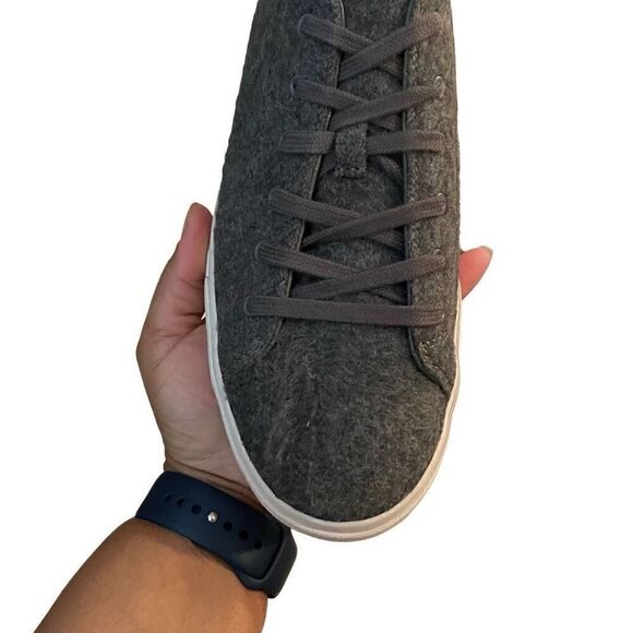 VINCE Sneaker Women’s Size 11 Lace Up Heaton Tweed Chunky Platform Heather Gray - Picture 5 of 11